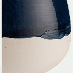 Vase pichet en faïence H33,5cm - bleu
