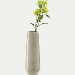 Vase tube en céramique H45cm - beige