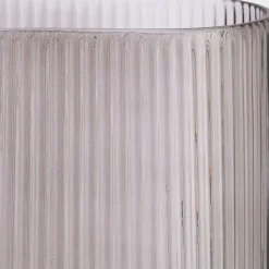 Vase tube en verre H25cm - gris