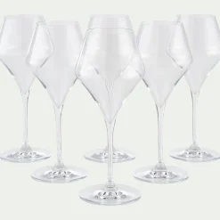 Verre à pied en verre 38cl - transparent