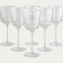 Verre à vin en cristallin 25cl - transparent