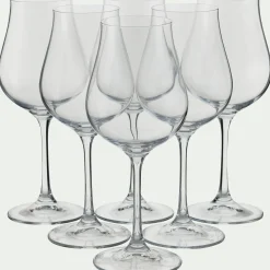 Verre a pied en verre 40cl - transparent