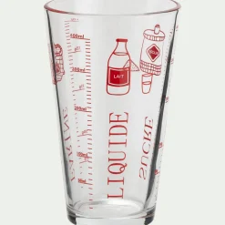 Verre doseur en verre 45cl - transparent