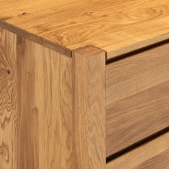 Commode 6 tiroirs en chêne L150cm - bois clair