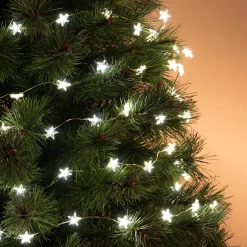 Guirlande lumineuse étoiles L295cm - argenté