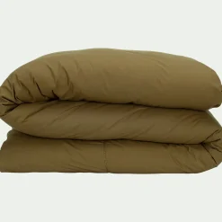 Housse de couette en coton bio 260x240cm - vert mousse