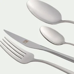 Ménagère 16 pièces en inox 3mm - argenté